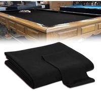 Billiard Table Cloth Felt - Snooker Professional Pool Table Cloth, High Elasticity, Fast And Durable | For Home Playroom Clubs Bars Indoor Billiard Games Room Accessories(Black,9ft)