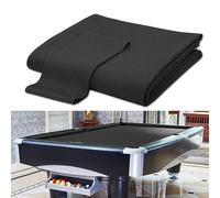 Billiard Table Felt, Professional Worsted Blend Cloth for Pool Tables, Black Snooker Game Table Cloth with Cushion Strip, Fits Standard 9FT Billiard Tables