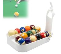 Billiard Training Rack, 3D Printed Pool Ball Setter with Detachable Design, Holds 15 Balls, Fixed Cue Ball Positioner, Press to Dispense, for Players and Club