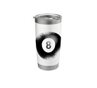 Billiards Game Sticks 8 Snooker Table Pool Billiard Stainless Steel Insulated Tumbler