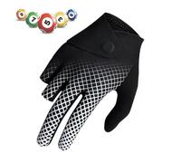 Billiards Glove - Magnetic Carom Pool Cue Sport Wear, Professional Ergonomic Breathable Equipment For Sports Accessories Fits On Right Or Left Hand For Men Women Black White