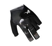 Billiards Gloves For Men - Sweat-Wicking Half Finger Gloves, Adjustable Hand Protector, Professional Pool Cue Sports Gear For Smooth Shots | Billiards Accessories, Adults Women Men, Indoor Gam