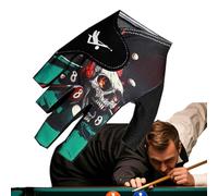 Billiards Gloves - Sweat-Wicking Half Finger Gloves, Adjustable Hand Protector gl0ves, Professional Pool Cue Sports Gear For Smooth Shots | Billiards Accessories, Adults Women Men, Indoor Gam