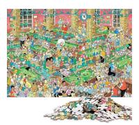 Billiards Hall Chaos 1000 Piece Wooden Jigsaw Puzzle for Adults Fun Education Game Home Decoration Stress Relief Toy Intellectual Game Relaxation And Intelligence 1000pcs (75x50cm)