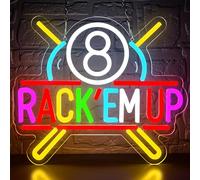 Billiards Neon Sign for Wall Decor Pool LED Neon Light for Man Cave Billiards LED Sign for Bedroom Pool Game Room Bar Billiard Club Party Decor Gifts for Billiard Lovers Size13.4 * 11.4inches(JTD278)