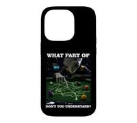 Billiards Physics Alien Nerd Pool Player Case for iPhone 14 Pro