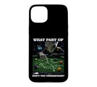 Billiards Physics Alien Nerd Pool Player Case for iPhone 15 Plus