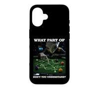 Billiards Physics Alien Nerd Pool Player Case for iPhone 16