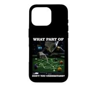 Billiards Physics Alien Nerd Pool Player Case for iPhone 16 Pro