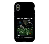 Billiards Physics Alien Nerd Pool Player Case for iPhone X/XS