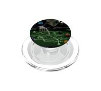 Billiards Physics Alien Nerd Pool Player PopSockets PopGrip for MagSafe