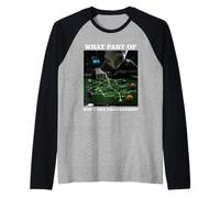 Billiards Physics Alien Nerd Pool Player Raglan Baseball Tee