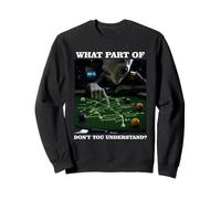 Billiards Physics Alien Nerd Pool Player Sweatshirt
