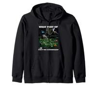 Billiards Physics Alien Nerd Pool Player Zip Hoodie