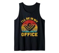 Billiards Player I'll Be in My Office Retro Vintage Pool Tank Top