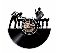 Billiards Player Wall Sign Personalised Wall Clock Unique Pool Billiards Snooker Room Decor Vinyl Record Clock Man Cave Gift Without LED