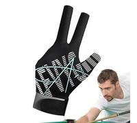 Billiards Pool Gloves, Sport Billiards Unisex Pool Cue Gloves, Elastic Ice Silk Fabric Billiard Equipment for Amateur and Professional Players