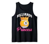 Billiards Pool Player Ball Girl Billiards Princess Tank Top