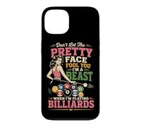 Billiards Pool Player Ball Girl Don't Let The Pretty Face Case for iPhone 13