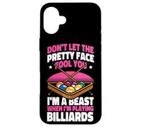 Billiards Pool Player Ball Girl Don't Let The Pretty Face Case for iPhone 16 Plus