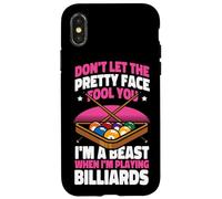 Billiards Pool Player Ball Girl Don't Let The Pretty Face Case for iPhone X/XS