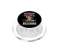 Billiards Pool Player Ball Girl Move Over Boys And Let The PopSockets PopGrip for MagSafe