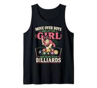 Billiards Pool Player Ball Girl Move Over Boys and Let The Tank Top