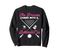 Billiards Pool Player Ball Girl This Princess Comes With A Sweatshirt