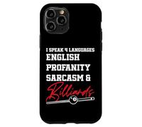 Billiards Pool Player Ball I Speak 4 Languages English Case for iPhone 11 Pro
