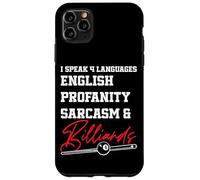 Billiards Pool Player Ball I Speak 4 Languages English Case for iPhone 11 Pro Max