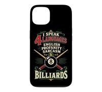 Billiards Pool Player Ball I Speak 4 Languages English Case for iPhone 13