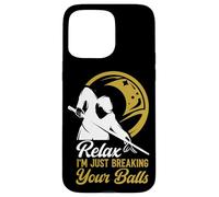 Billiards Pool Player Ball Pun Relax I'm Just Breaking Your Case for iPhone 15 Pro Max