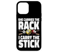 Billiards Pool Player Ball Pun She Carries The Rack I Hold Case for iPhone 12 mini