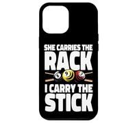Billiards Pool Player Ball Pun She Carries The Rack I Hold Case for iPhone 12 Pro Max