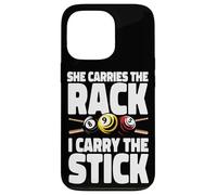 Billiards Pool Player Ball Pun She Carries The Rack I Hold Case for iPhone 13 Pro