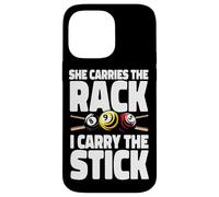 Billiards Pool Player Ball Pun She Carries The Rack I Hold Case for iPhone 14 Pro Max