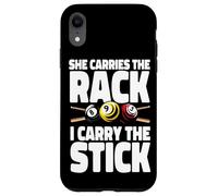 Billiards Pool Player Ball Pun She Carries The Rack I Hold Case for iPhone XR