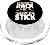 Billiards Pool Player Ball Pun She Carries The Rack I Hold PopSockets PopGrip for MagSafe