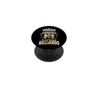 Billiards Pool Player Ball The Voices In My Head Keep PopSockets Adhesive PopGrip