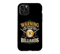 Billiards Pool Player Ball Warning May Spontaneously Start Case for iPhone 11 Pro