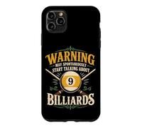 Billiards Pool Player Ball Warning May Spontaneously Start Case for iPhone 11 Pro Max