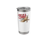 Billiards Pool Player Shut Up and Shoot 8 Ball Stainless Steel Insulated Tumbler