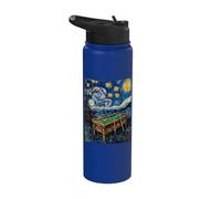 Billiards Pool Table Art Sky Stainless Steel Insulated Water Bottle