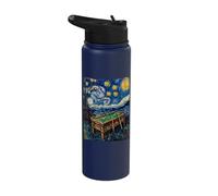 Billiards Pool Table Art Sky Stainless Steel Insulated Water Bottle