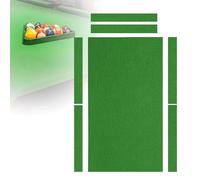 Billiards Pool Tablecloth, Professional Billiard Pool Table Cloth, Worsted Wool+Nylon Billiard Cloth, 7/8/9 feet Mat 6pcs Strips Bar Billiard Pool Table Cloth green 9ft