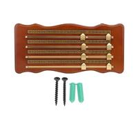 Billiards Scoreboard, Wooden Snooker Score Keeper with 4 Track Design, High Density Wood and Aluminum Alloy Billiard Score Recorder for Home Club Tournament Use