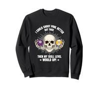 Billiards Skull Pool Snooker Billiard Ball Table Nine-Ball Sweatshirt