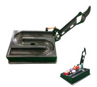 Billiards & Snooker Training Rack, Billiards Training Tools, Manual Pool Ball Rack Trainin-g Machine, Single Ball Fixed-Point Dispenser, Improves Accuracy & Cue Control (Black -for 15ball)