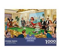 Billiards Snooker Wooden Jigsaw Puzzle Waterproof 1000 Piece Puzzles for Adults Impossible Challenging Games