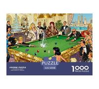 Billiards Snooker Wooden Jigsaw Puzzle Waterproof 1000 Piece Puzzles for Adults Impossible Educational Games